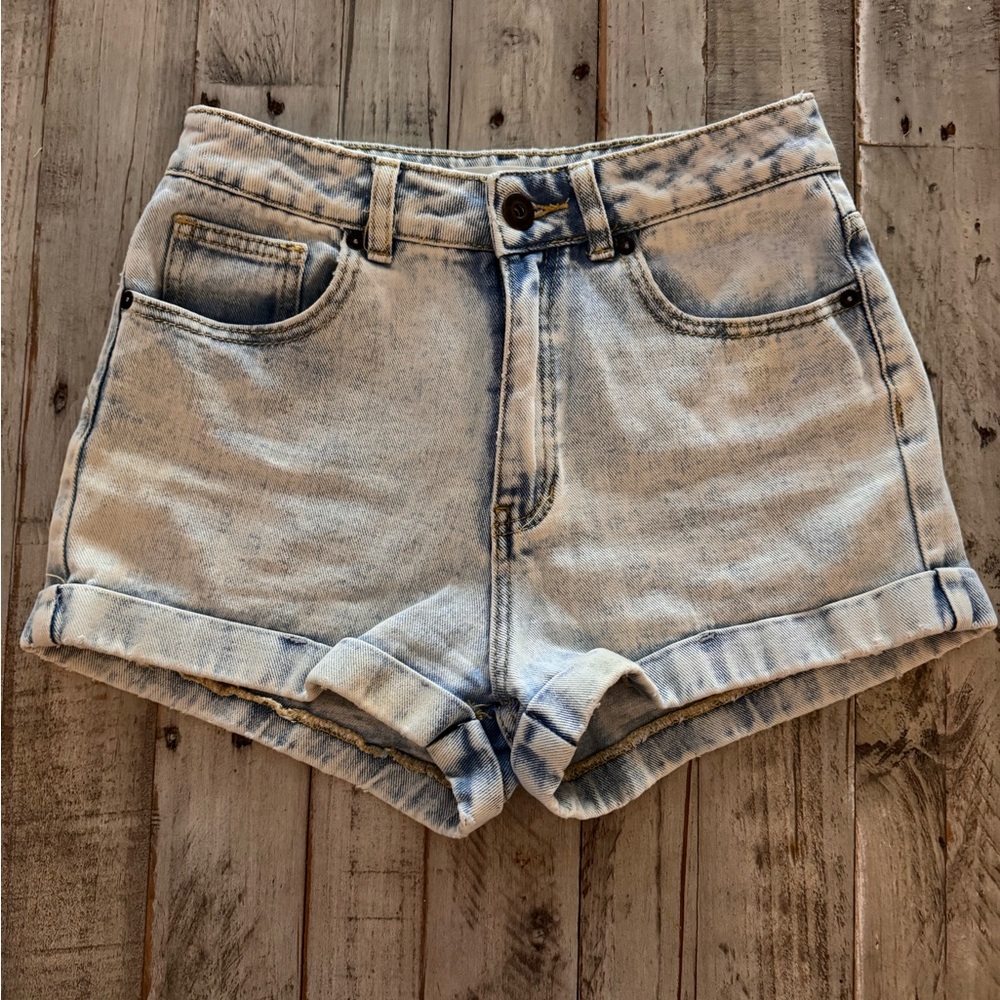 Light Wash Denim Shorts - Classic Women's Jean Shorts